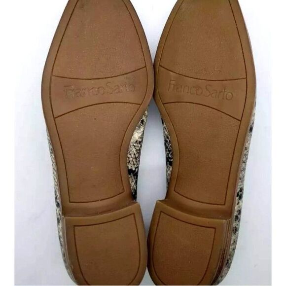 Franco Sarto Woman Flat Shoes‎ Roccia Snake Print Round Toe Size 5.5 - Picture 3 of 5